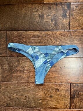 Aila Blue Thong Bikini Bottom